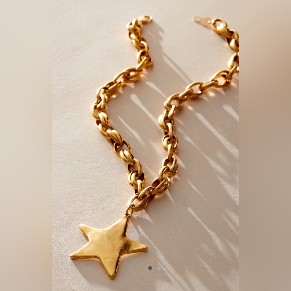 Free People Bracha Star Shine Charm Necklace